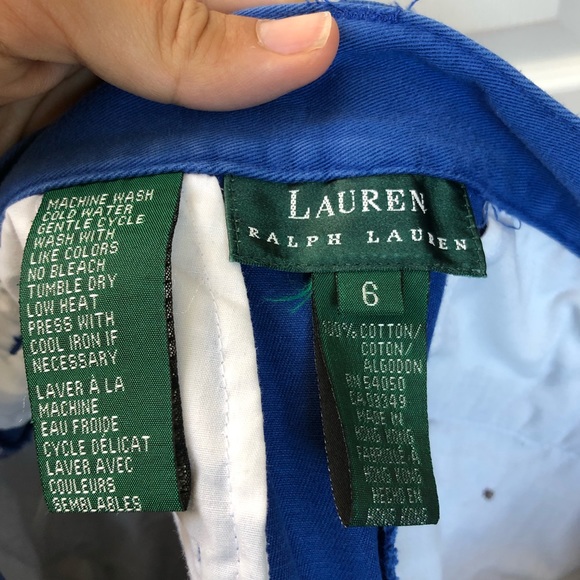 Vintage high waisted Ralph Lauren Bermuda shorts. - Picture 3 of 3